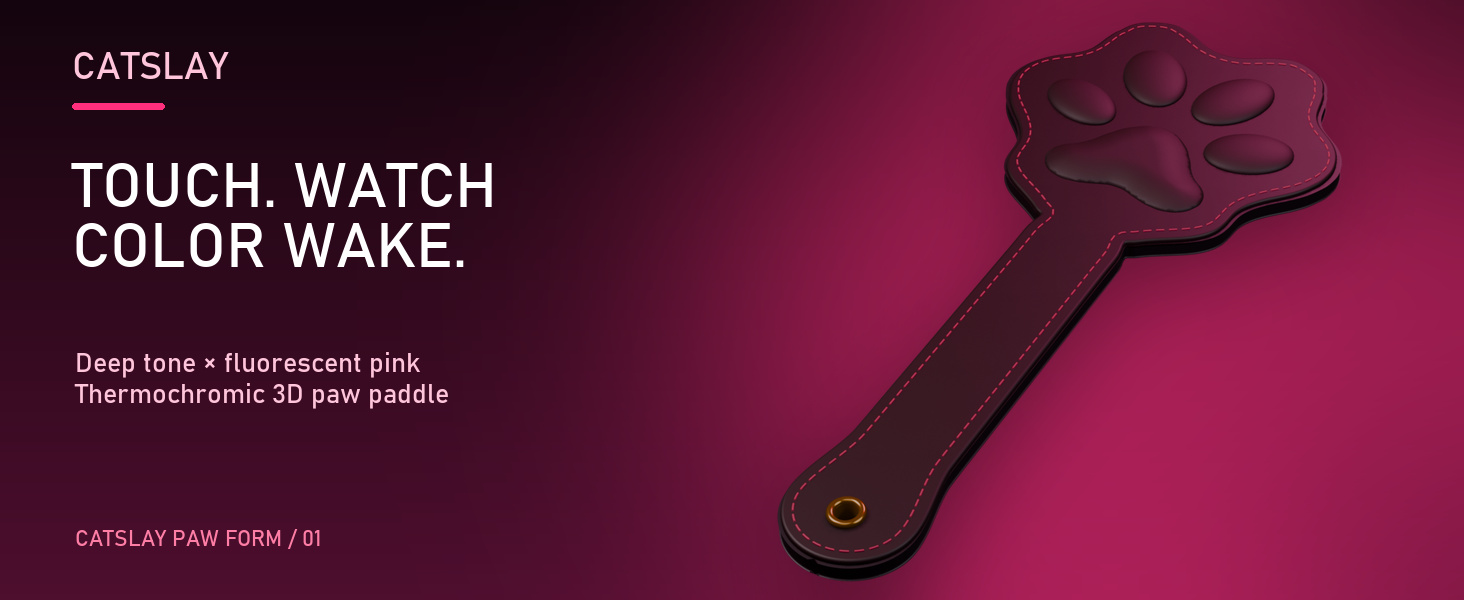 Catslay brand story and thermochromic paw paddle hero