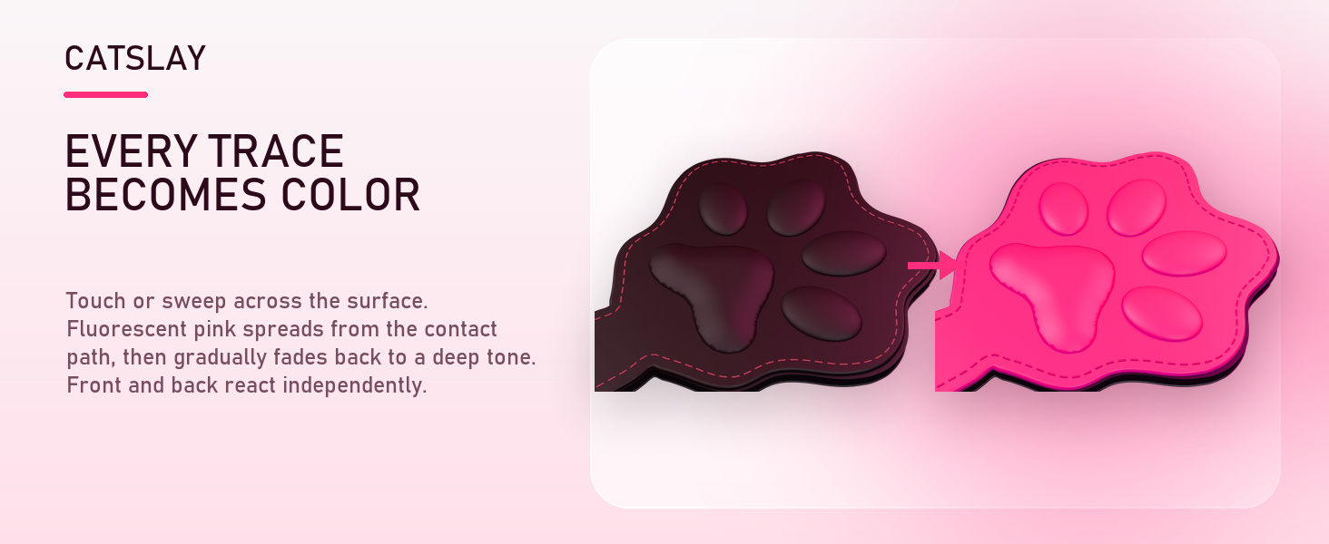 Touch response, cooling reset and independent front-back color change